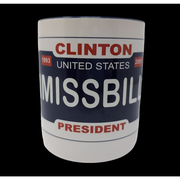 VTG I Miss Bill Coffee Tea Mug President Clinton USA Politician 1993-2001 - Picture 1 of 10